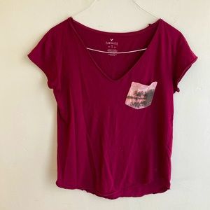 American Eagle Favorite Tee with Pocket